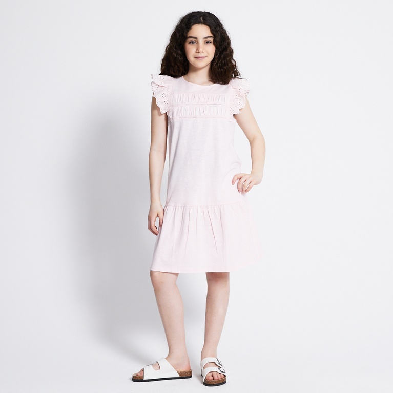 Broderie frill dress "Siv"
